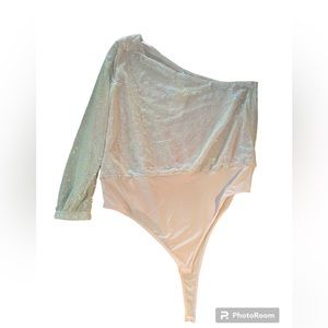 Sparkly, Light Pink Body Suit